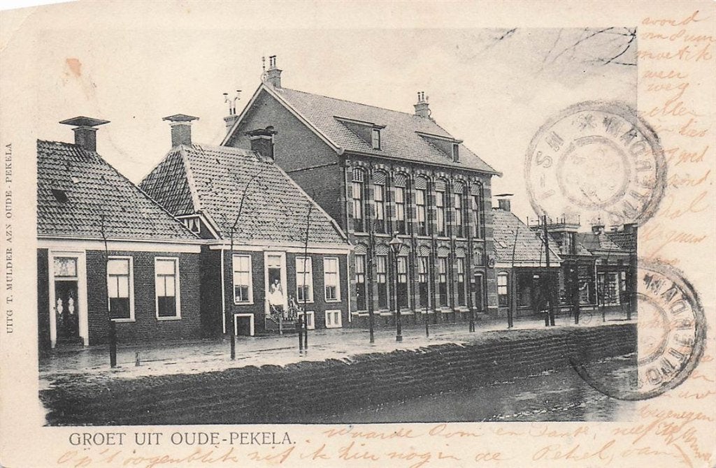 703-153-037 Groet uit Oude-Pekela, Verzenden, Voor 1920, Groningen