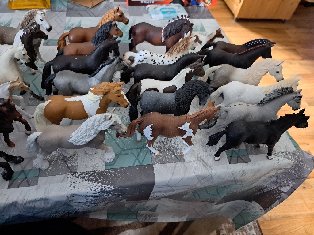 Te Koop 46x Schleich paarden mooie staat, Ophalen of Verzenden, Zo goed als nieuw