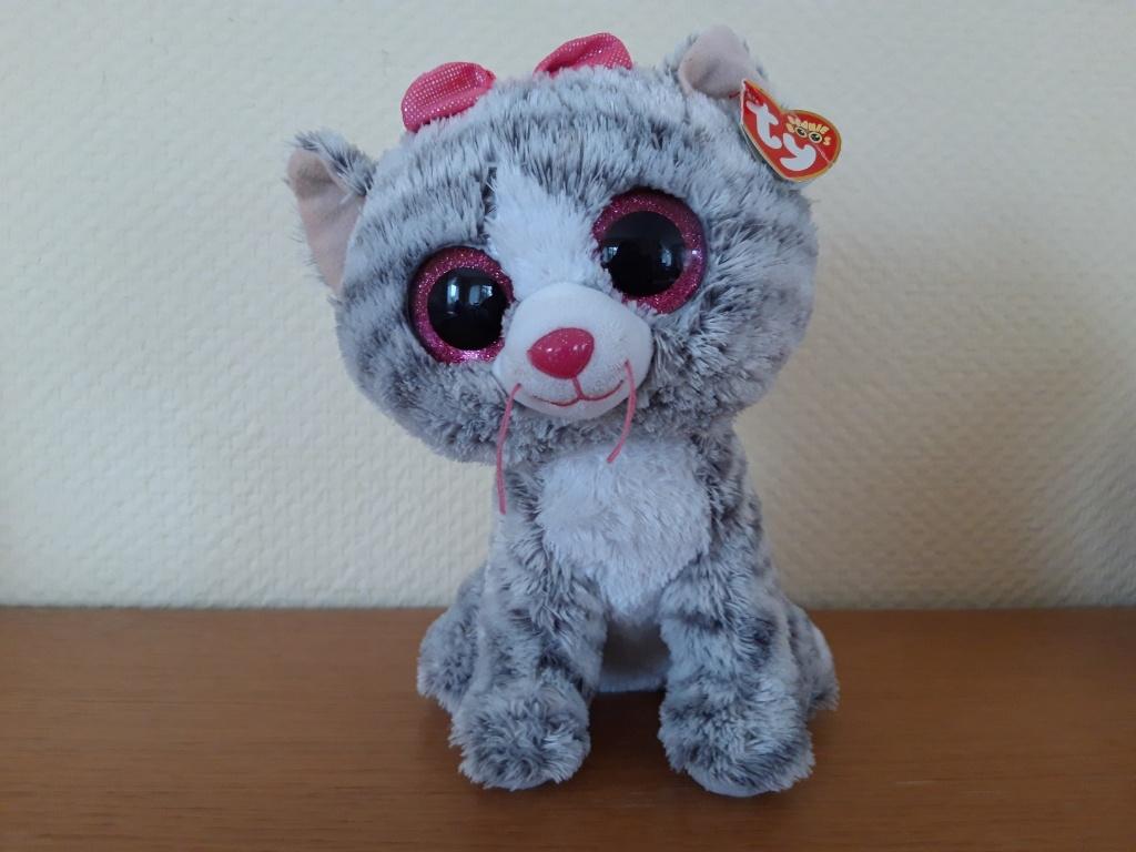 Kat Kiki. TY beanie boo knuffel. Met kaartje, Overige karakters, Ophalen of Verzenden, Meerkleurig, Ty