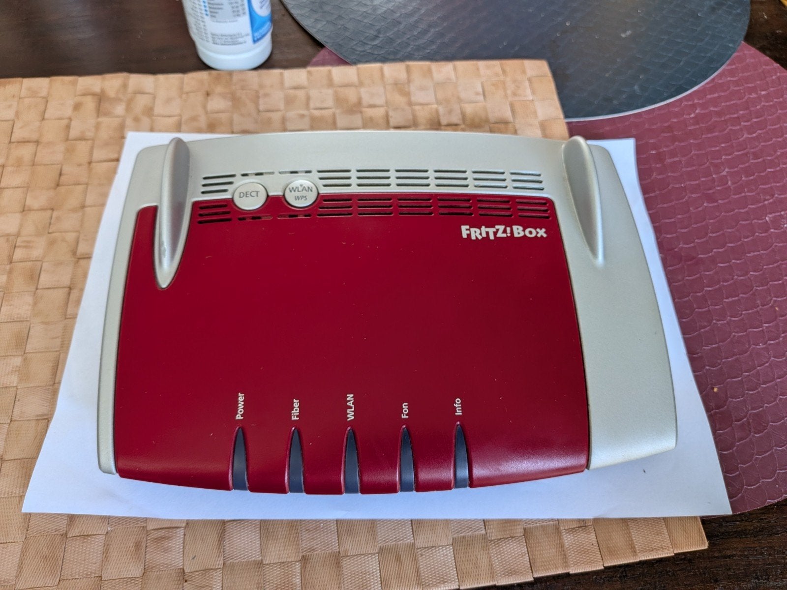 Fritzbox 5490 glasvezel modem(wifi versterker), Ophalen, Gebruikt, Router met modem, Fritz!Box (FritzBox)