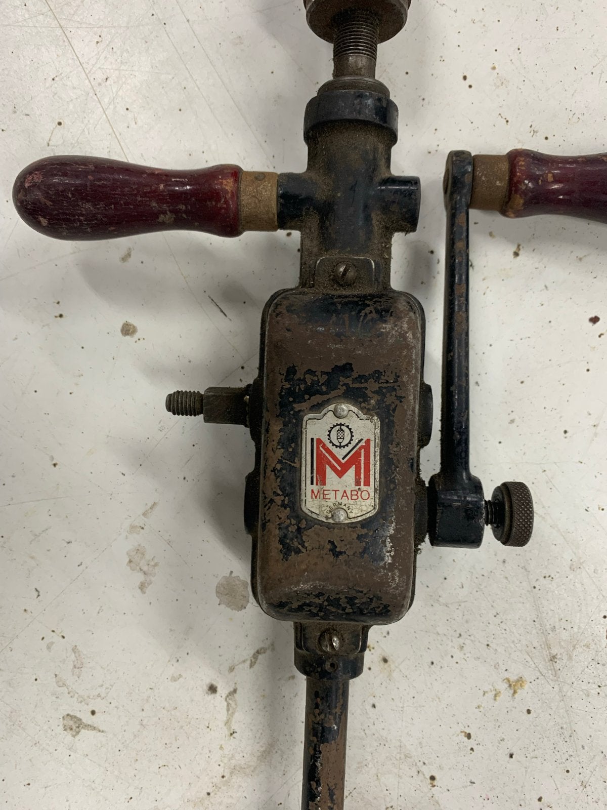 Vintage Metabo handboor - Antieke boormachine, Doe-het-zelf en Verbouw, Ophalen of Verzenden, Gebruikt