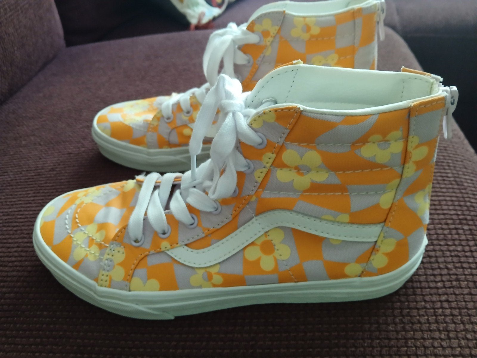 Vans geblokt bloemen lila/geel/oranje 38, Kleding | Dames, Geel, Nieuw, Ophalen of Verzenden, Sneakers of Gympen