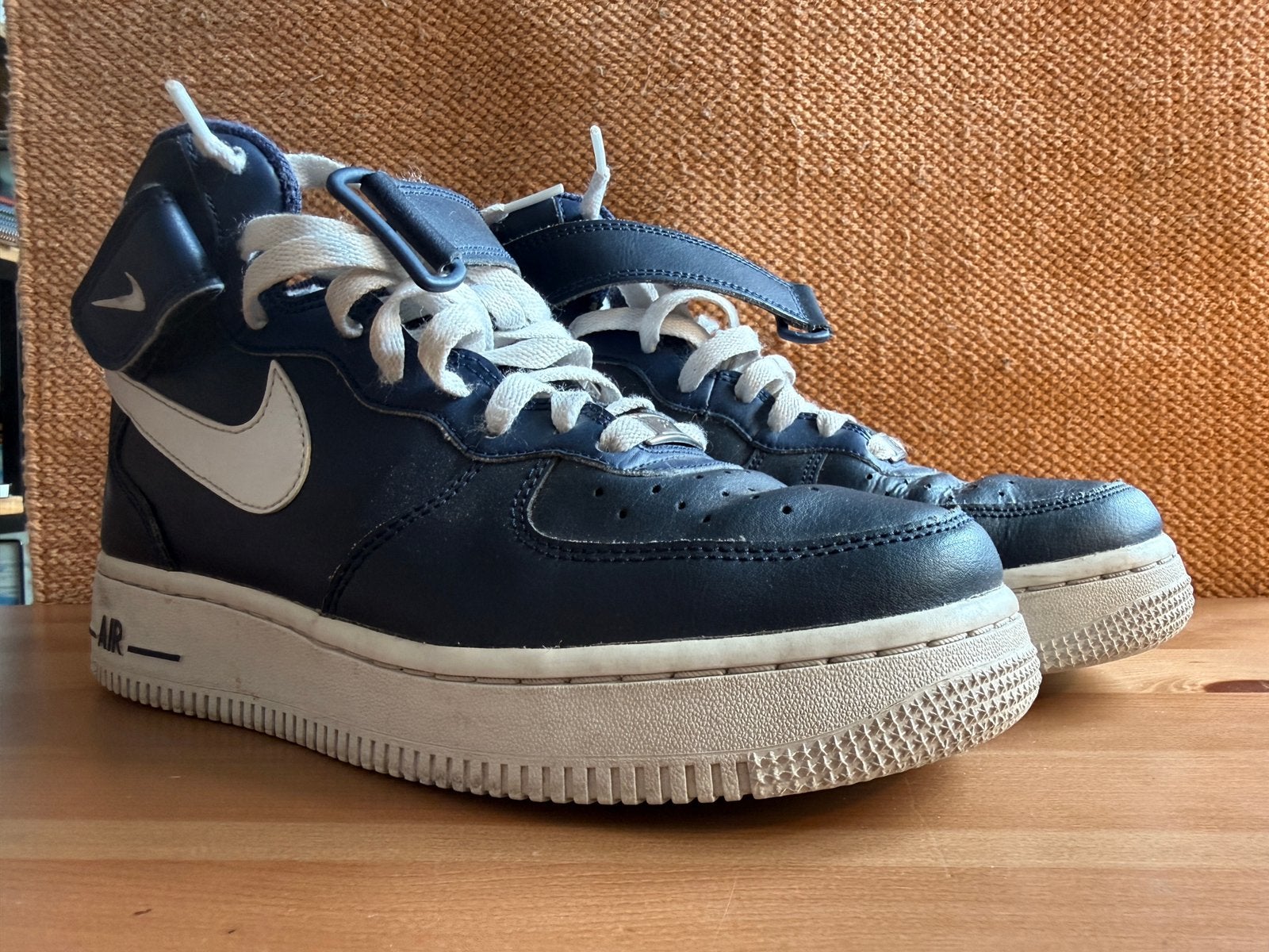 Nike Air Force 1, High maat 40.5, Ophalen of Verzenden, Gedragen, Blauw, Sneakers of Gympen