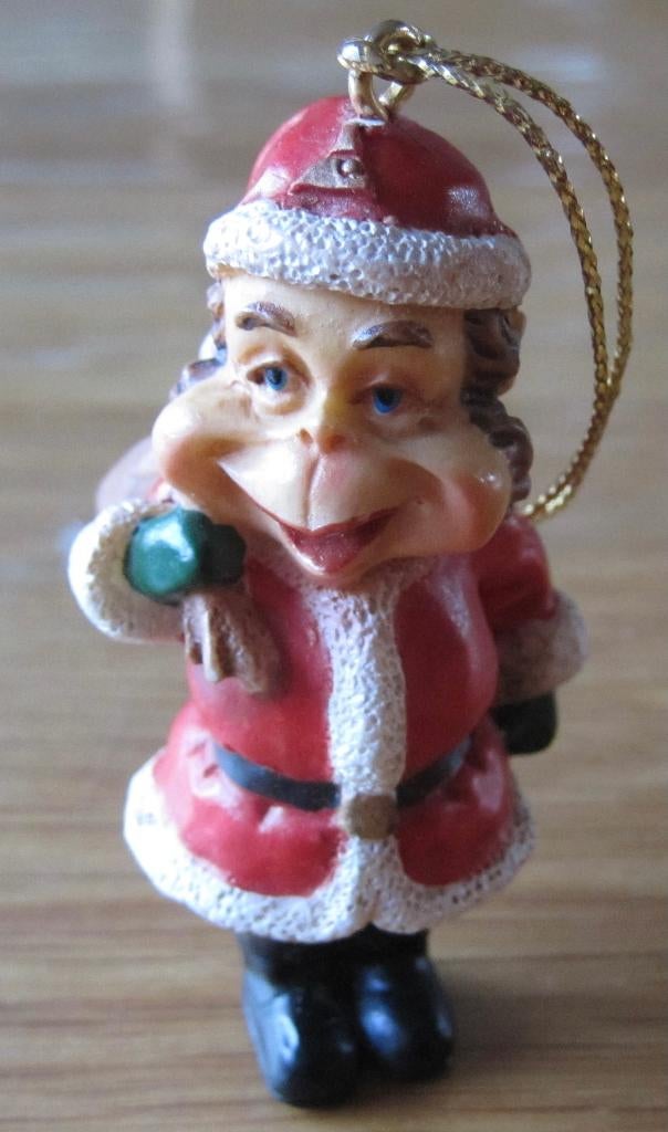 Kerst Laaf om op te hangen  -  hoogte 7 centimeter, Ophalen of Verzenden, Zo goed als nieuw