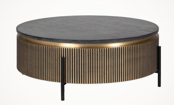 Richmond Interiors Ironville salontafel, Ophalen, 50 tot 100 cm, Overige materialen, Nieuw