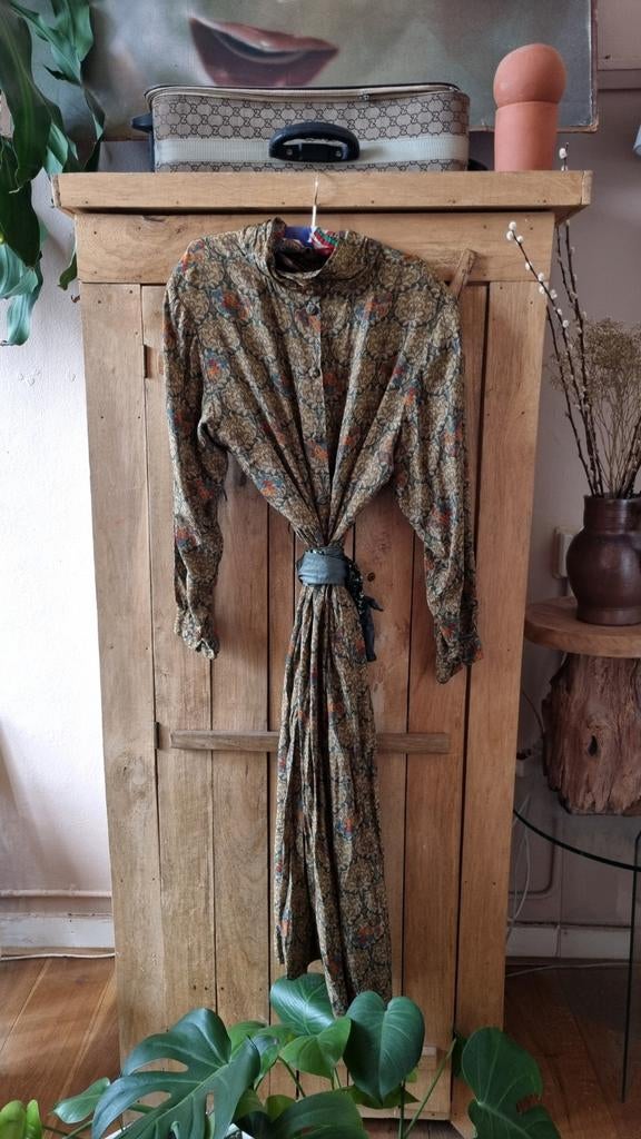 Lange alternatieve jurk met paisley/floral print, Kleding | Dames, Ophalen of Verzenden, Zo goed als nieuw, Onder de knie