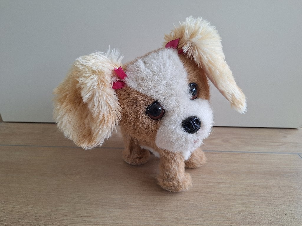 FurReal Friends, Bouncy - interactieve knuffel hond, Gebruikt, Overige merken, Middelgroot (20 tot 80 cm), Bruin