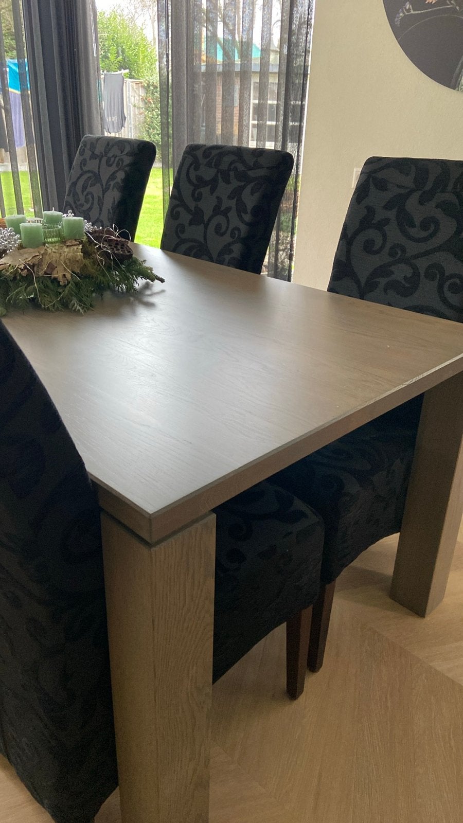 Eettafel greylook ZGAN, Huis en Inrichting, Gebruikt, 150 tot 200 cm, Vier personen, Rechthoekig