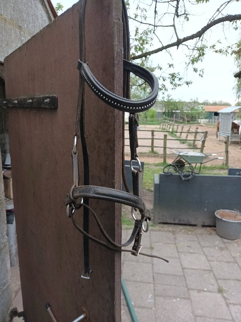 Kaakgekruist hoofdstel en sidepull, Overige merken, Hoofdstel, Gebruikt, Ophalen of Verzenden