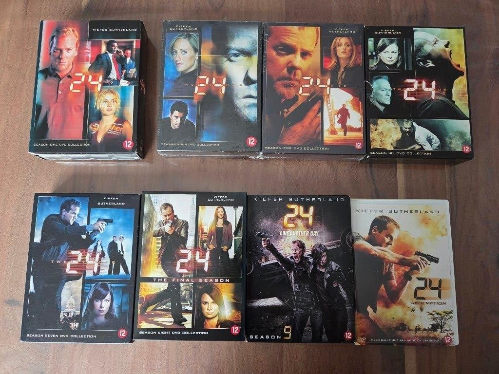 Twenty four 24 dvd boxen seizoen 1 en 4 t/m 9, Cd's en Dvd's, Nederlands, Ophalen of Verzenden, Zo goed als nieuw, Seizoen 6