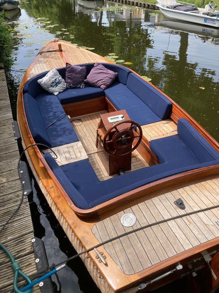 Elektrische Van Teulingen Helderse Vlet/Sloep, Watersport en Boten, Sloepen, Gebruikt, Rondzit, Binnenboordmotor, 3 pk