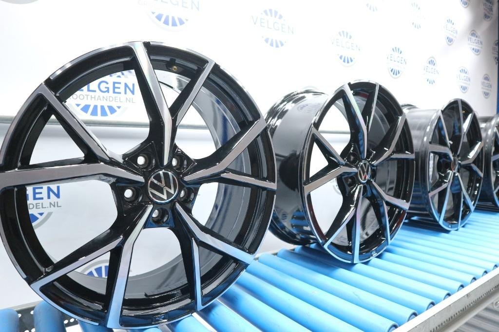 19-inch originele VW Golf 5H0601025S Estoril R-Line velgen, 19 inch, Gebruikt, Velg(en), -