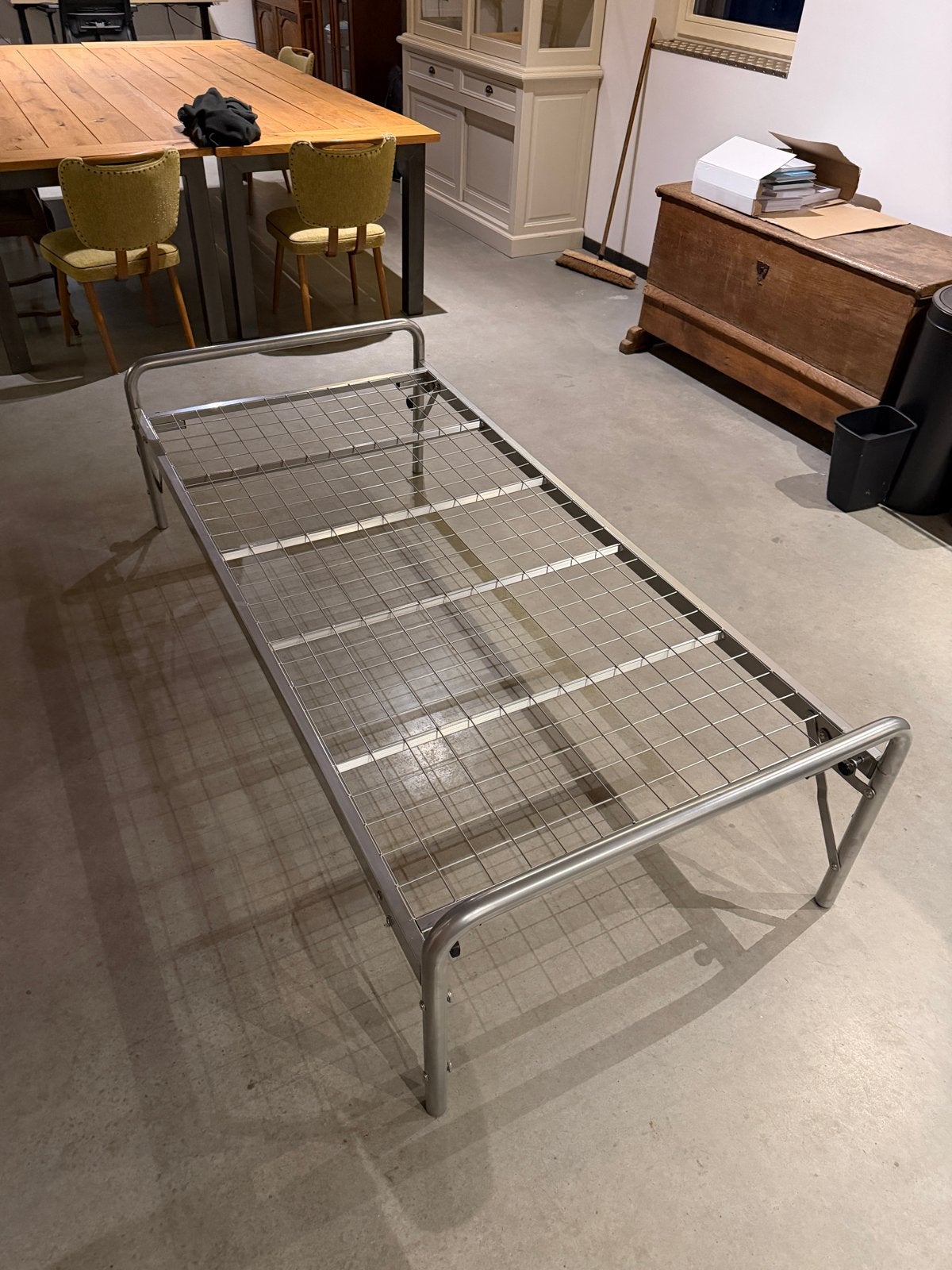 Opvouwbaar logeerbed met matras, Ophalen, Gebruikt, Eenpersoons, 190 cm of minder