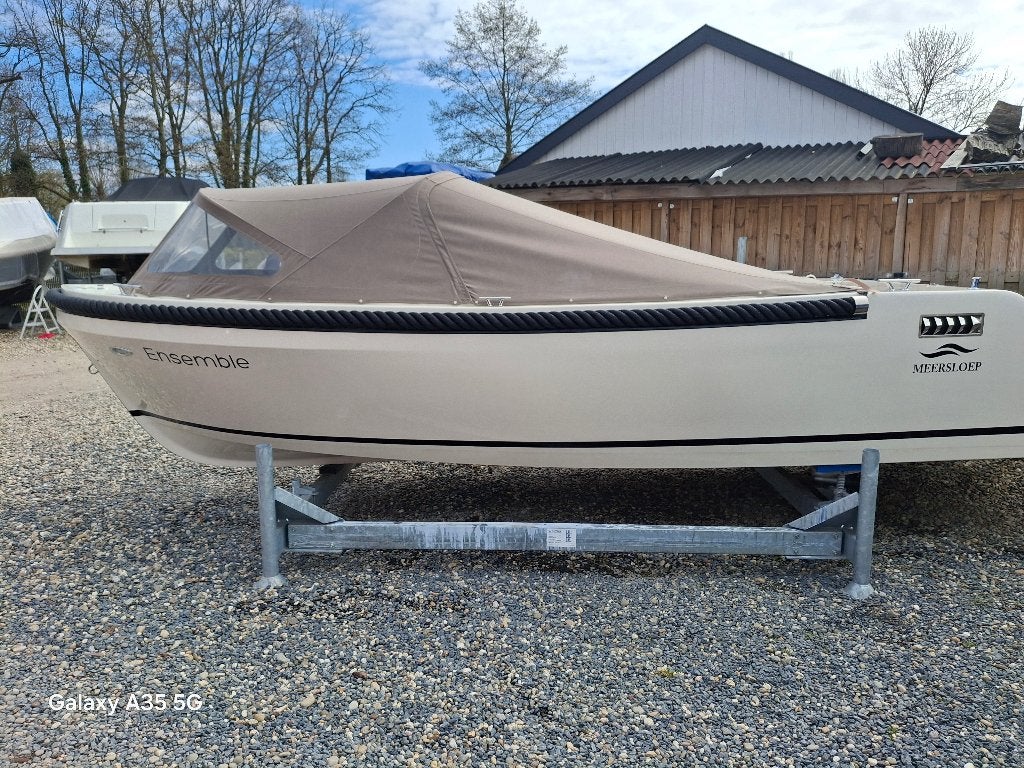 Sloep/Tender Meersloep 600 met 20 pk Honda motor, Watersport en Boten, Sloepen, Ophalen, Tender, Zo goed als nieuw, 20 pk