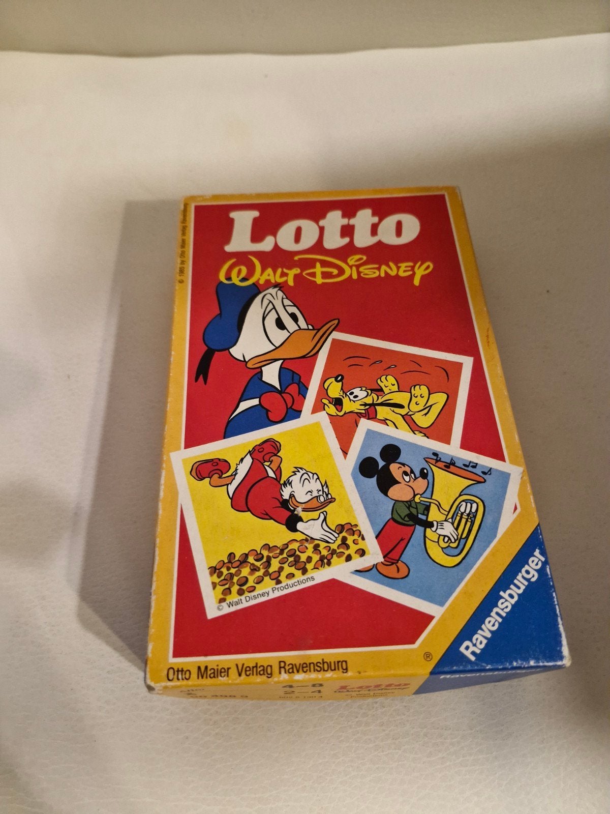 Vintage Walt Disney Lotto Ravensburger Spel, Ophalen of Verzenden, Donald Duck, Gebruikt, Overige typen