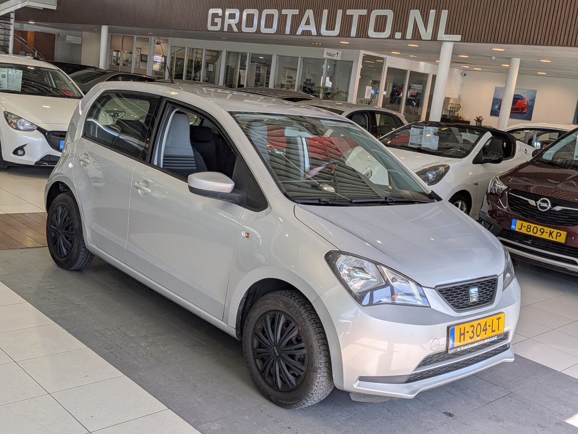 SEAT Mii 1.0 Style Automaat Airco, Cruise Control, Stuurbekr, Euro 5, Stof, Gebruikt, 4 stoelen