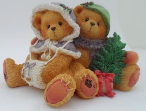 Cherished Teddies Cheryl and Carl, Ophalen of Verzenden, Zo goed als nieuw, Beeldje, Cherished Teddies