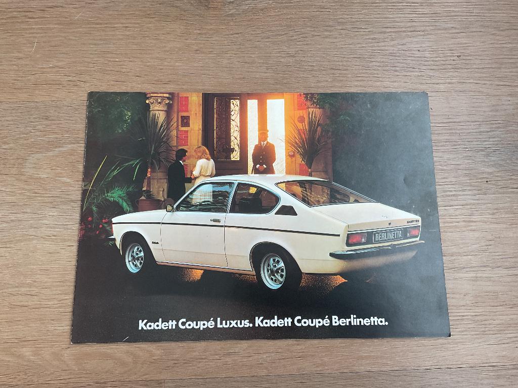 Opel Kadett Coupé Luxus Kadett Coupé Berlinetta 1978, Ophalen of Verzenden, Gelezen, Opel