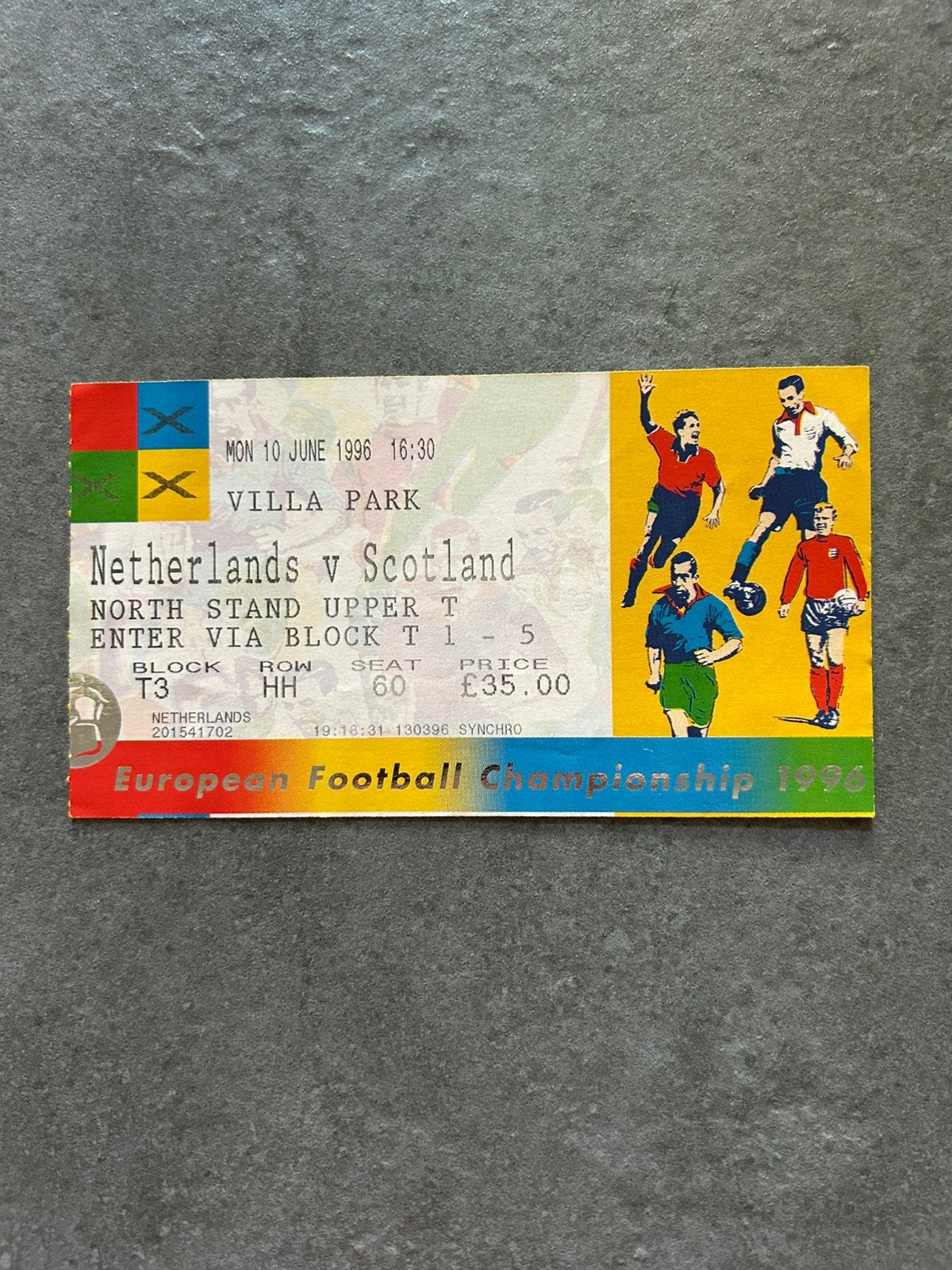 Nederland - Schotland ticket, Ophalen of Verzenden, Overige binnenlandse clubs, Overige typen