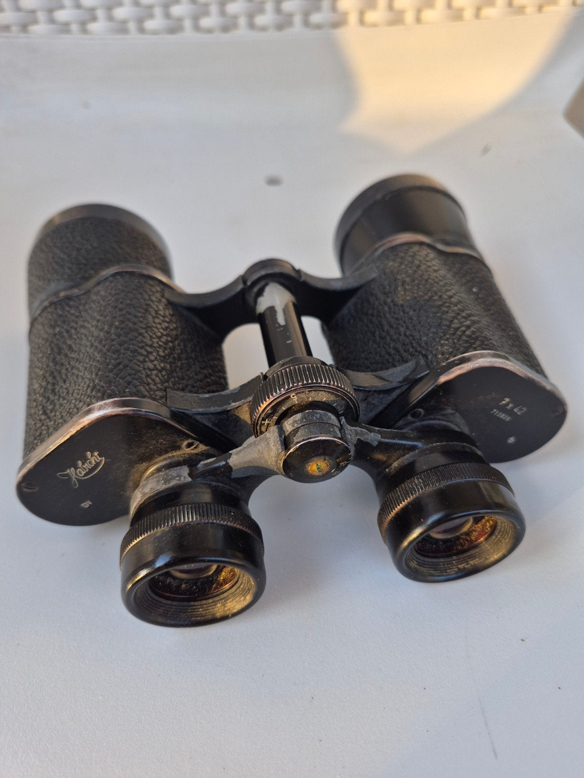 Vintage Swarovski Habicht 7x42 verrekijker - Scherpe optiek, Ophalen of Verzenden, Gebruikt, Minder dan 8x, Porro (met knik)
