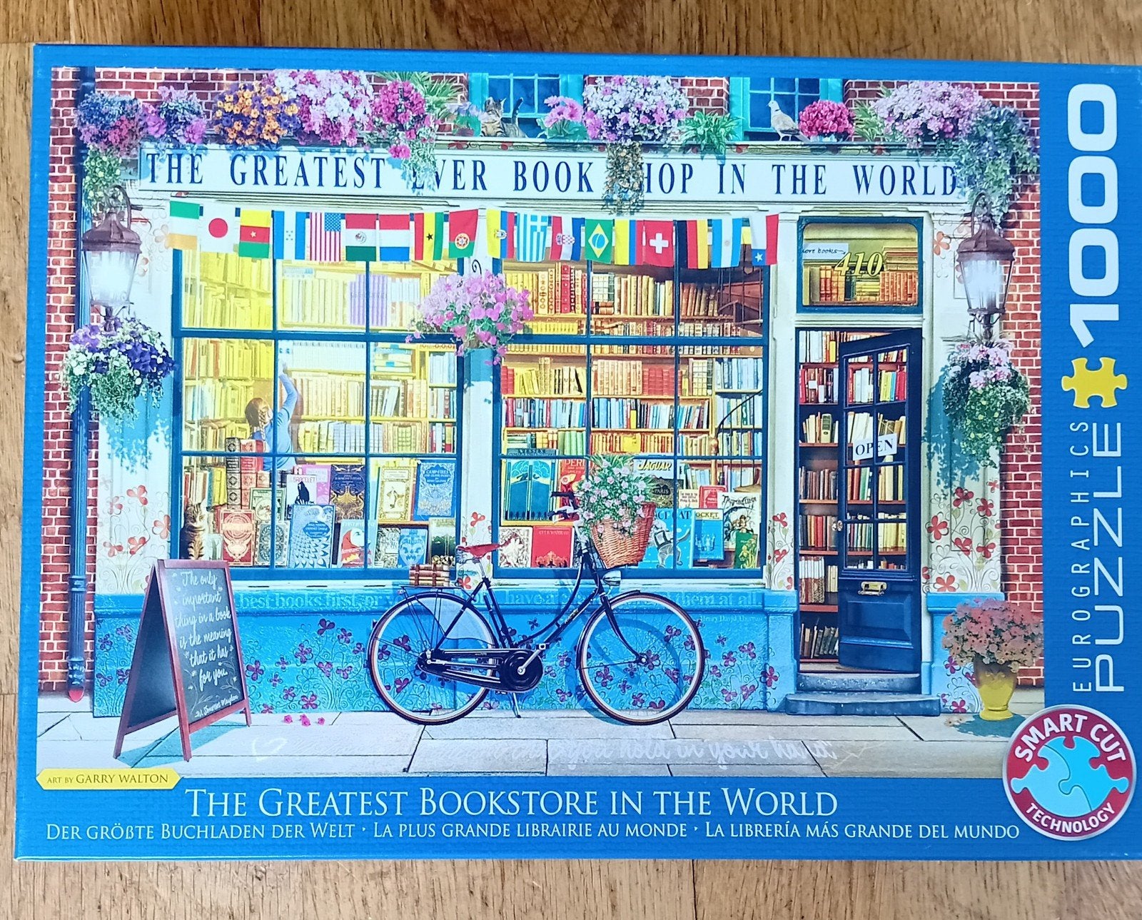 Eurographics Puzzel 1000 stukjes - The Greatest Bookstore, Ophalen of Verzenden, 500 t/m 1500 stukjes, Zo goed als nieuw, Legpuzzel