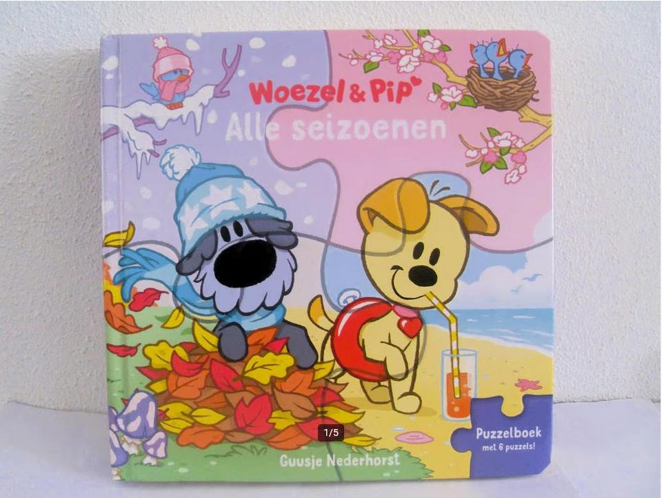 Woezel en Pip puzzelboek - alle seizoenen boekje met puzzels, Ophalen of Verzenden, Zo goed als nieuw