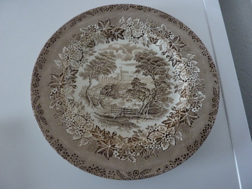 oude schotel wandbord castle, Antiek en Kunst, Ophalen of Verzenden