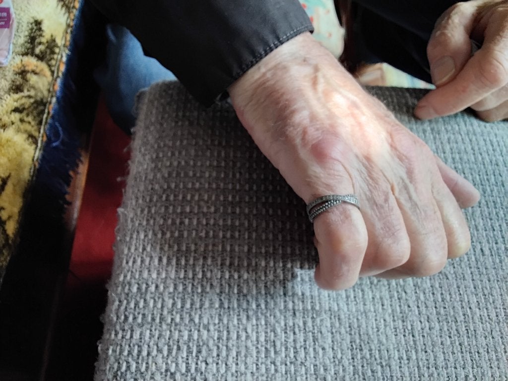 Zilveren ring dubbel Ti Sento, Gebruikt, Met strass, Ophalen of Verzenden, 17 tot 18