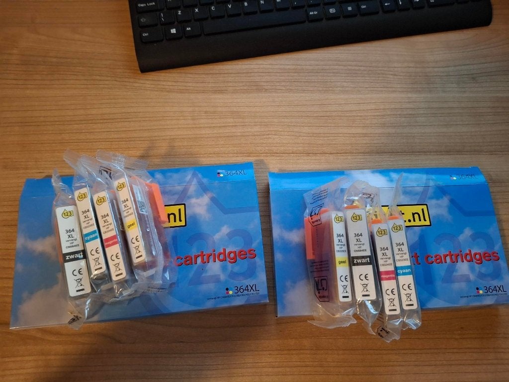te koop 2 sets 123inkt cartidge hp 364 XL, Computers en Software, Printerbenodigdheden, Nieuw, Cartridge, Ophalen of Verzenden