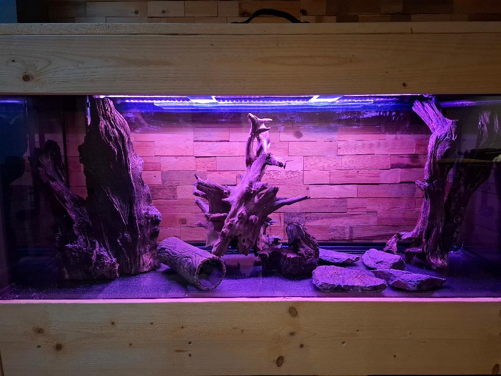 Zeer groot en mooi aquarium met meubel en alle toebehoren, Dieren en Toebehoren, Vissen | Aquaria en Toebehoren, Ophalen, Gebruikt
