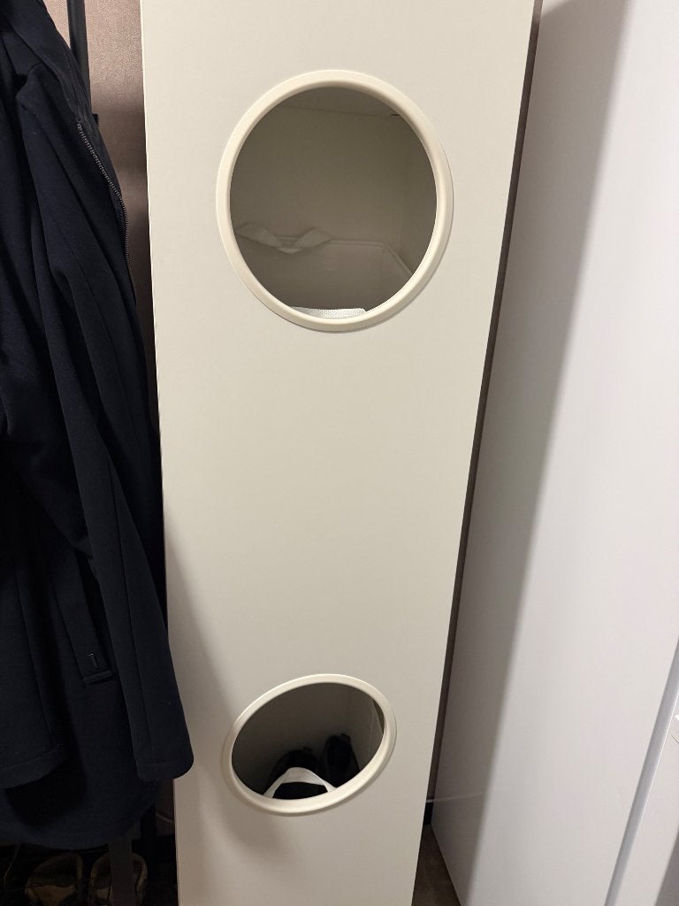 Wasmand kast, Ophalen, Zo goed als nieuw