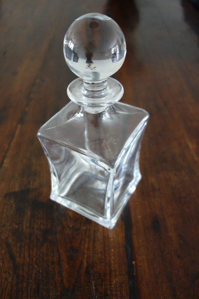 Karaf glas met bolkogel, Verzamelen, Glas en Borrelglaasjes, Zo goed als nieuw, Overige typen, Ophalen of Verzenden