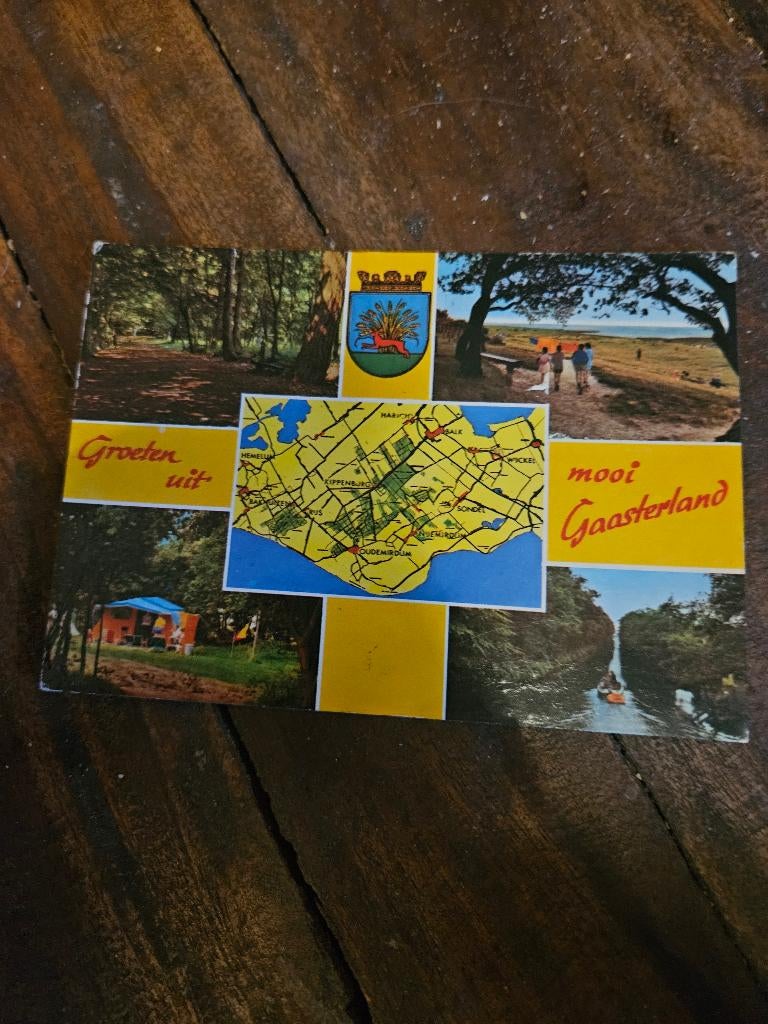 Ansichtkaart Gaasterland, Ophalen of Verzenden, Gelopen, Friesland
