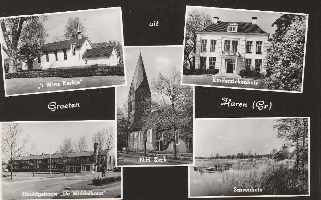 Haren, Ophalen of Verzenden, 1940 tot 1960, Gelopen, Groningen