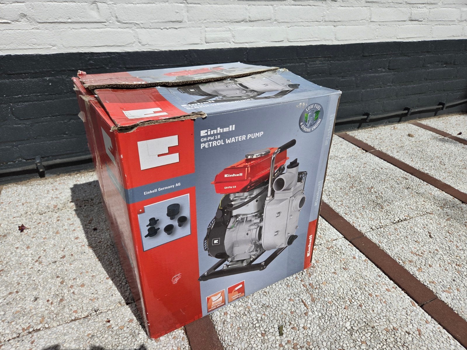 Einhell GH-PW 18 Benzine Waterpomp - zo goed als nieuw in do, Tuin en Terras, Waterpompen, Ophalen