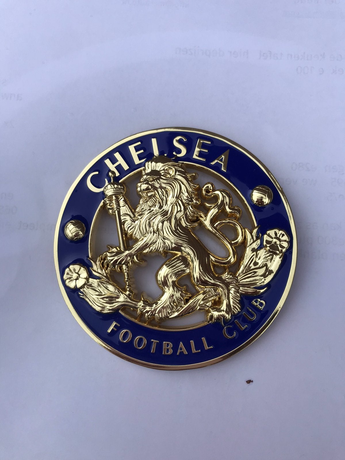 Chelsea voetbal club reclame badge, Ophalen of Verzenden, Zo goed als nieuw, Sport