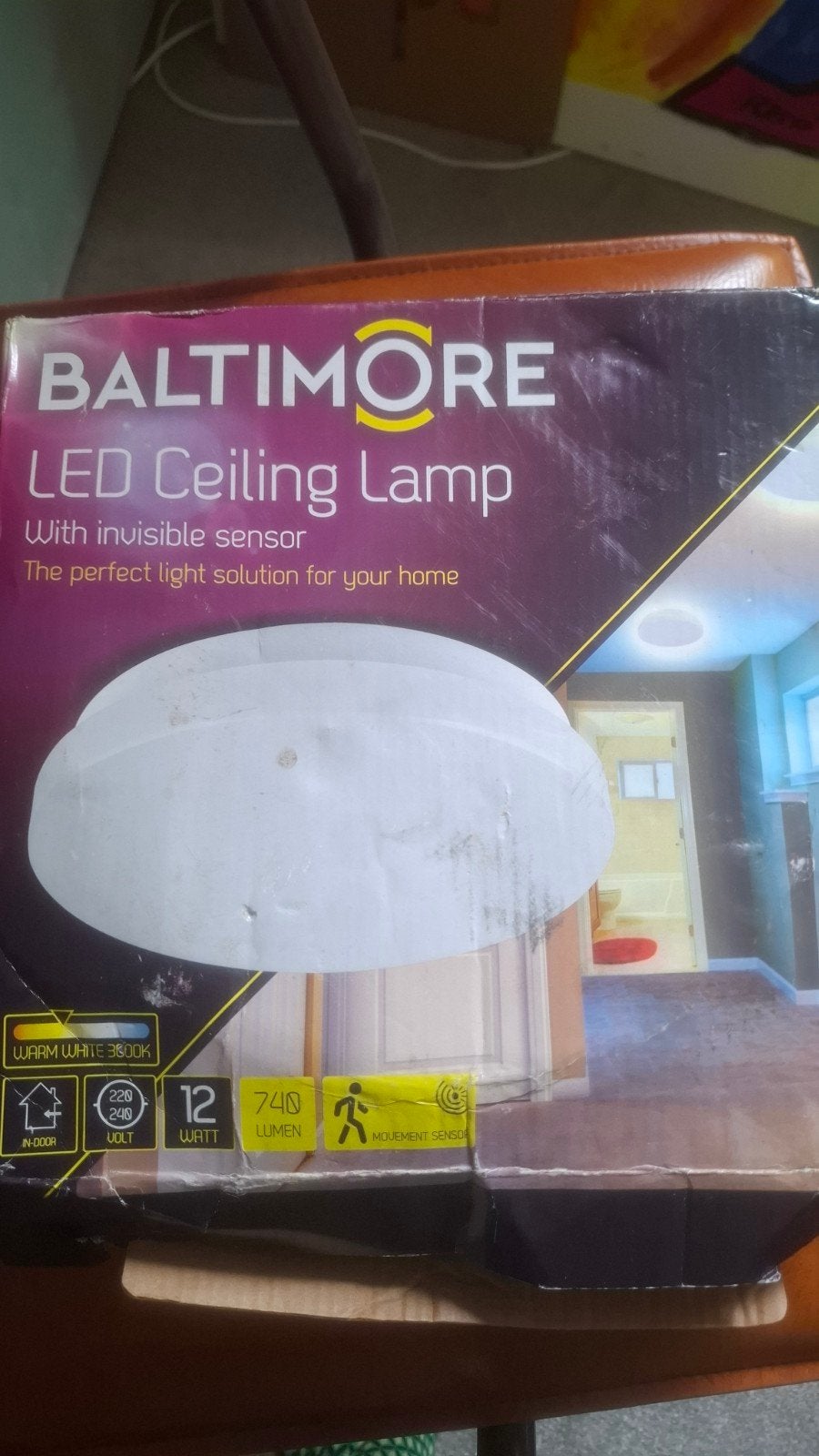 Baltimore LED Plafondlamp met Bewegingssensor, Ophalen of Verzenden