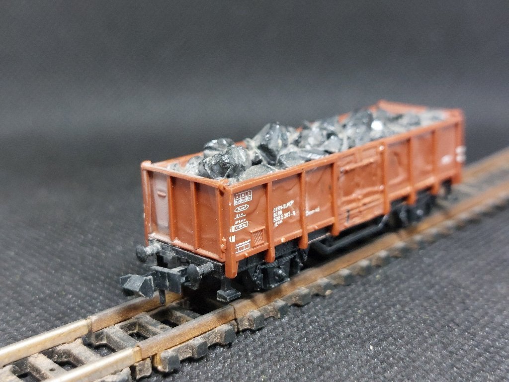 Minitrix 3529 - open goederenwagen E035 met kolen (13133), Gebruikt, Gelijkstroom, Trix, Wagon