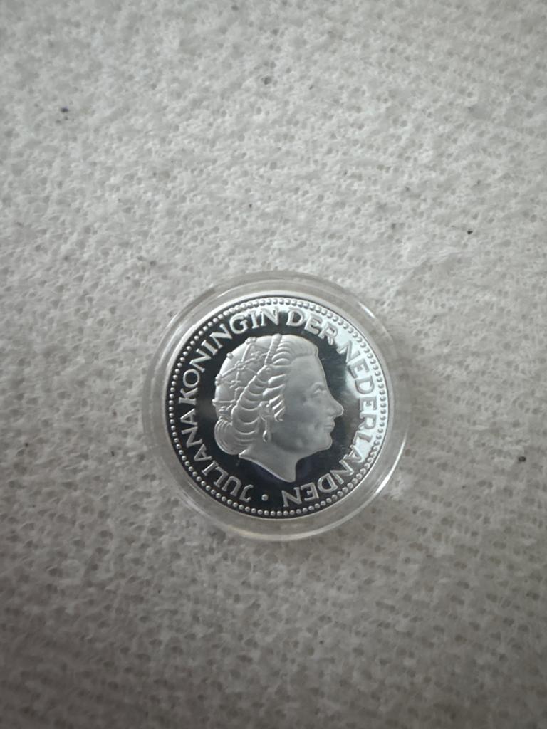 1 Gulden 1980 Koningin Juliana Zilveren Munt, 1 gulden, Koningin Juliana, Zilver, Ophalen of Verzenden