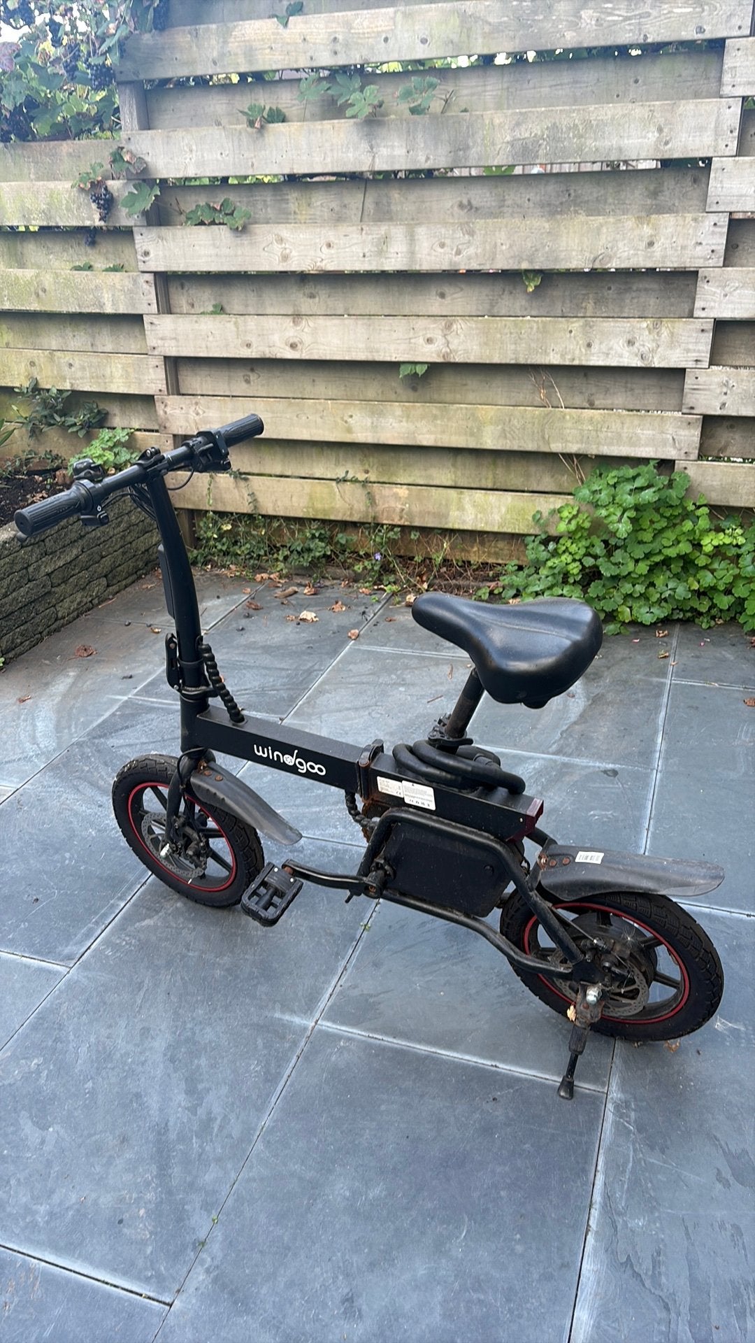 Windgoo, Fietsen en Brommers, Gebruikt, 14 tot 16 inch, Deels opvouwbaar, Schijfrem
