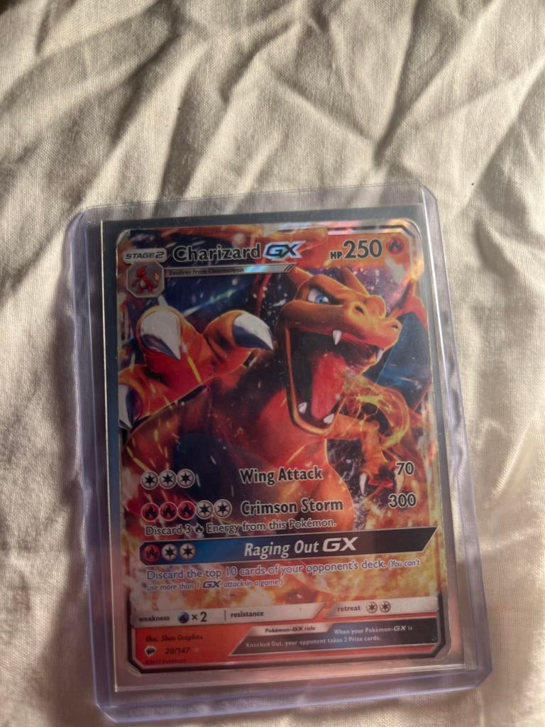 Pokémon Kaart Charizard GX 20/147 - Zeldzaam!, Ophalen of Verzenden, Gebruikt, Losse kaart, Foil