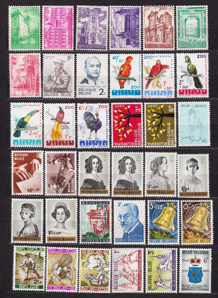 België 1962-1963, Postzegels en Munten, Postzegels | Europa | België, Ophalen, Postfris, Spoor van plakker