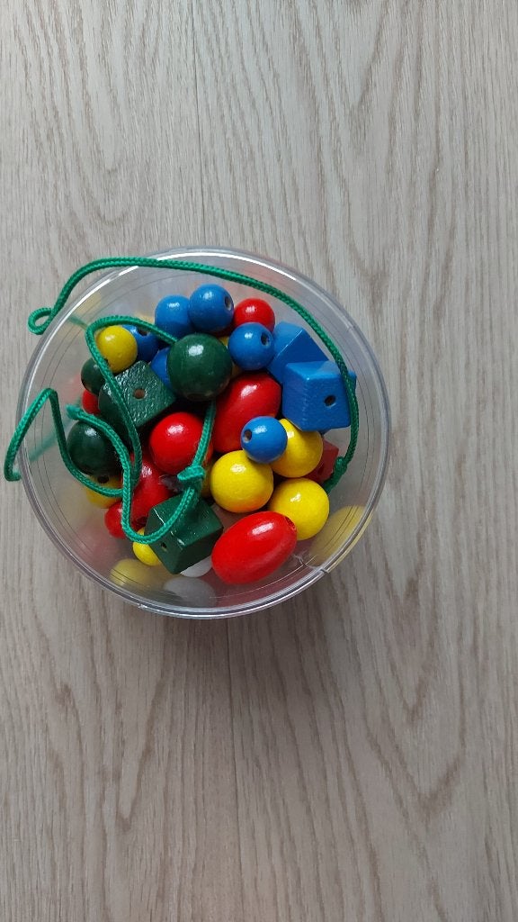 Houten kralen om ketting te rijgen voor kinderen, Ophalen of Verzenden, Gebruikt