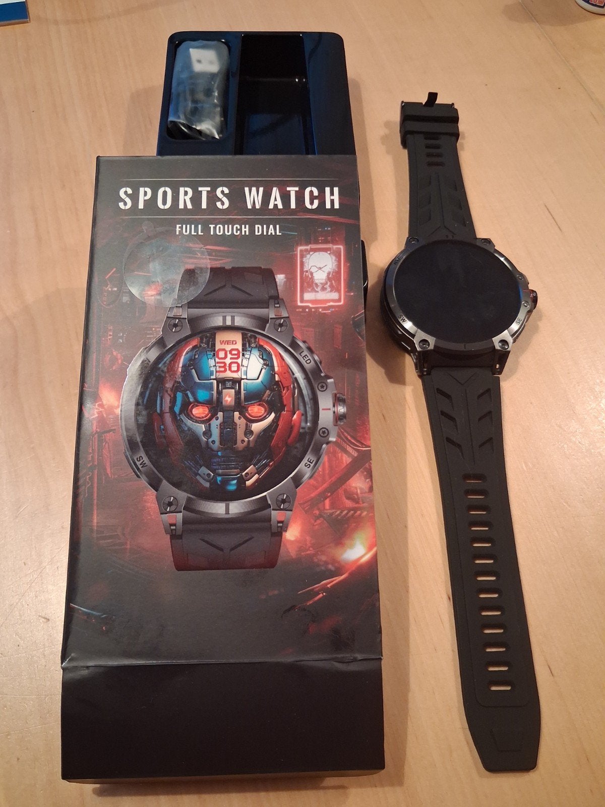 KC89 Sportwatch, Sieraden, Tassen en Uiterlijk, Sporthorloges, Verzenden, Zwart, Zo goed als nieuw, Waterdicht