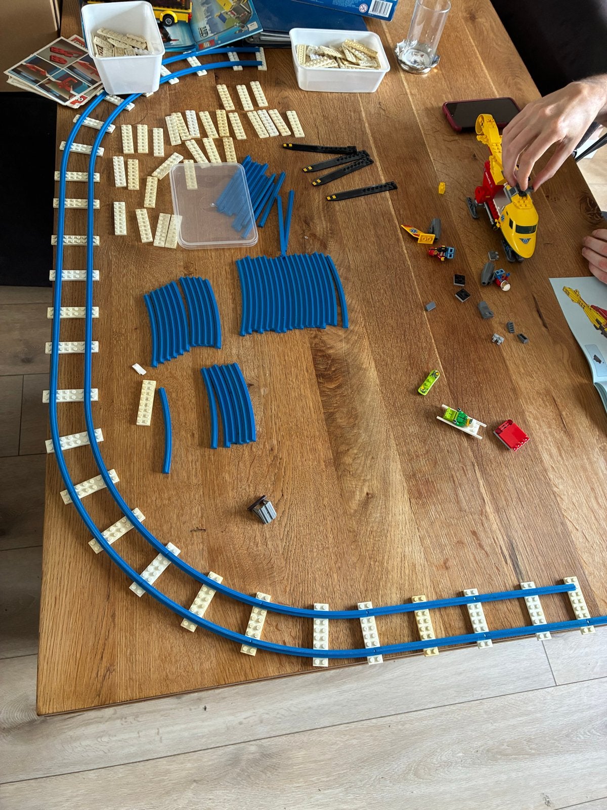 Lego Duplo treinrails en bouwstenen, Ophalen of Verzenden, Gebruikt, Overige merken