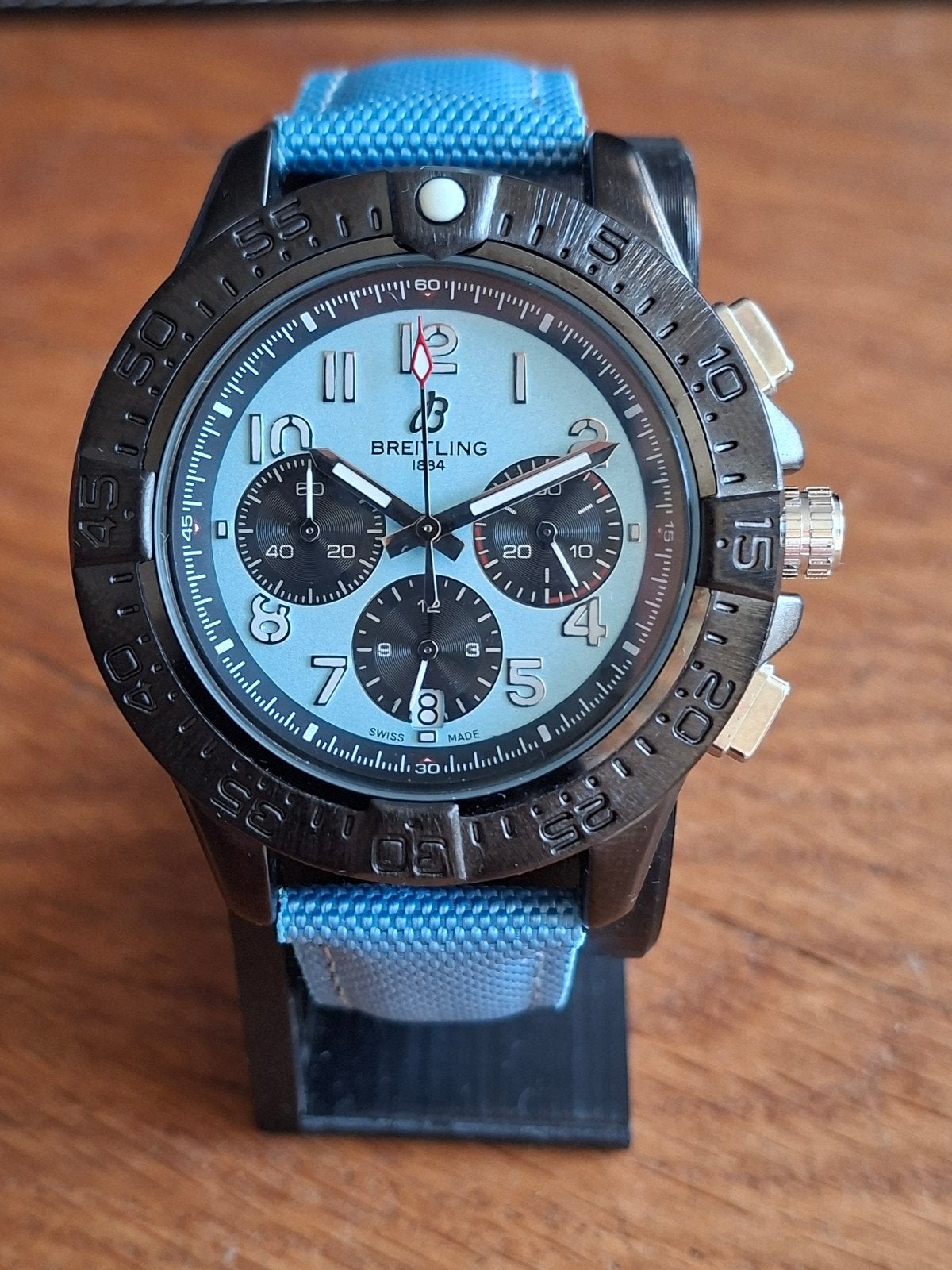Breitling Avanger B01, Ophalen of Verzenden, Zo goed als nieuw, Zwart, Android