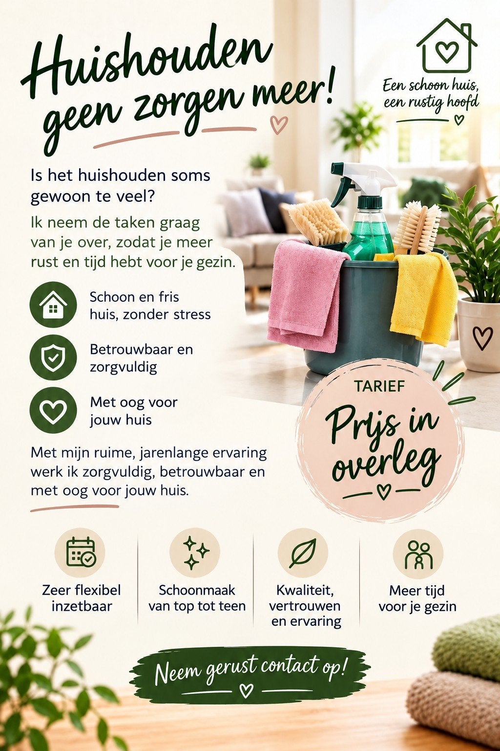 Aangeboden Huishoudelijke hulp
