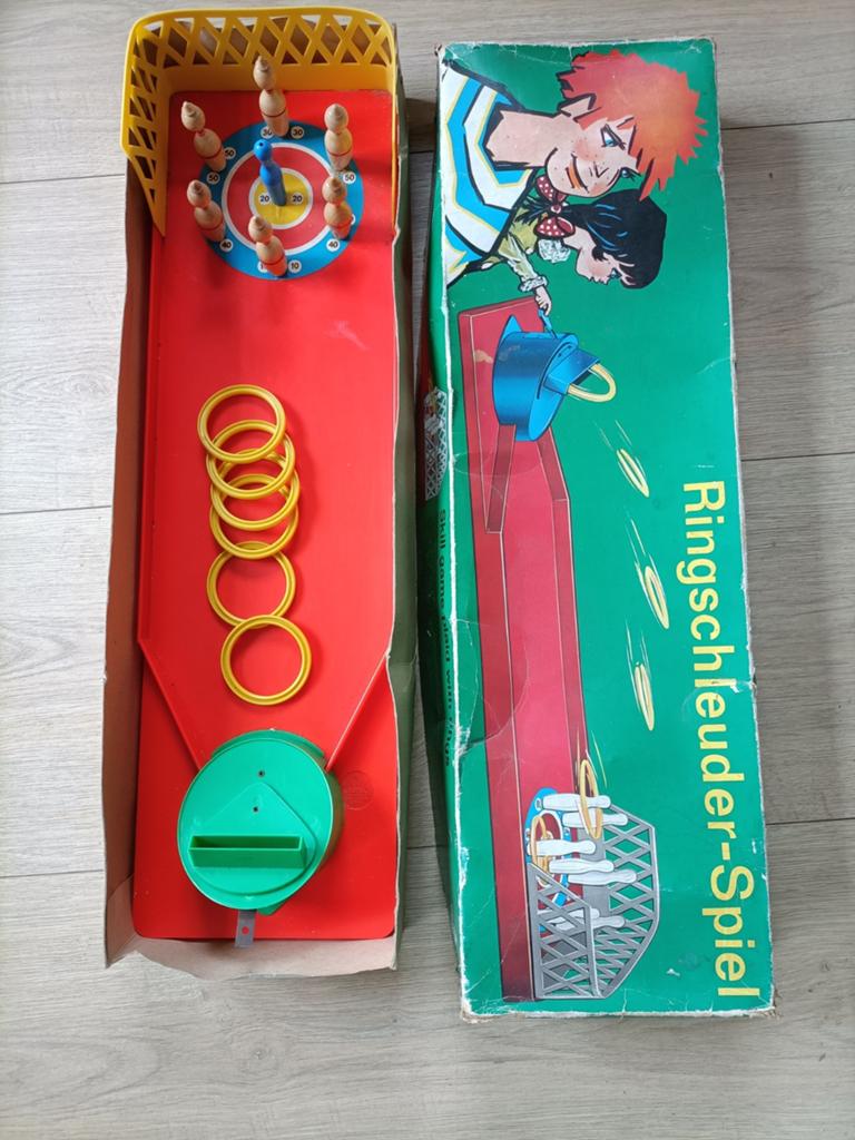 Vintage Mechanisch Ringwerp Spel - Compleet & Zeer Goed, Ophalen of Verzenden