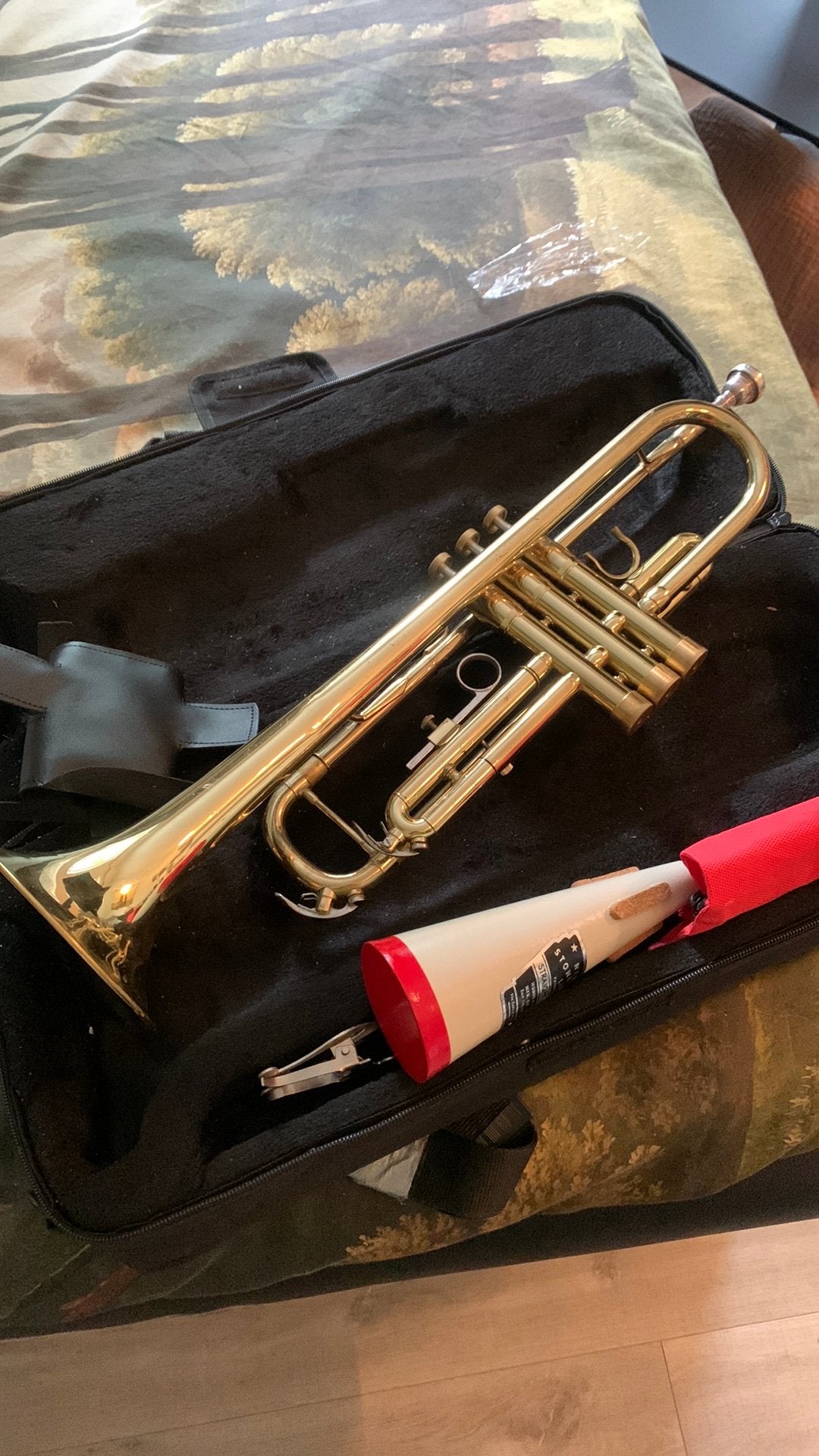 Bes Trompet voorzien van trimkit en nieuwe ventieldoppen, Muziek en Instrumenten, Blaasinstrumenten | Trompetten, Ophalen of Verzenden