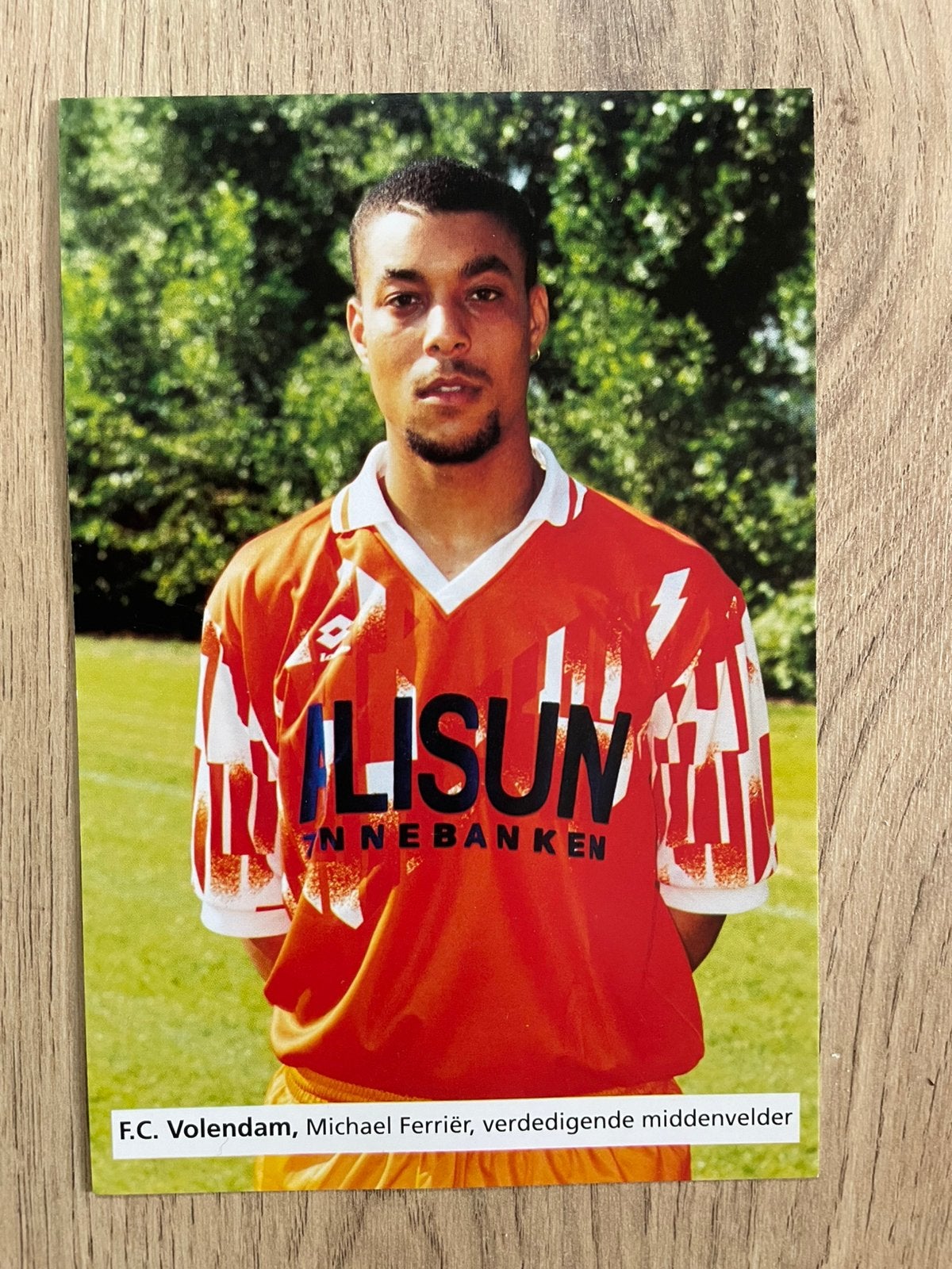 Fotokaart Michael Ferriër (FC Volendam)., Verzamelen, Ophalen of Verzenden, Nieuw, Overige binnenlandse clubs, Spelerskaart